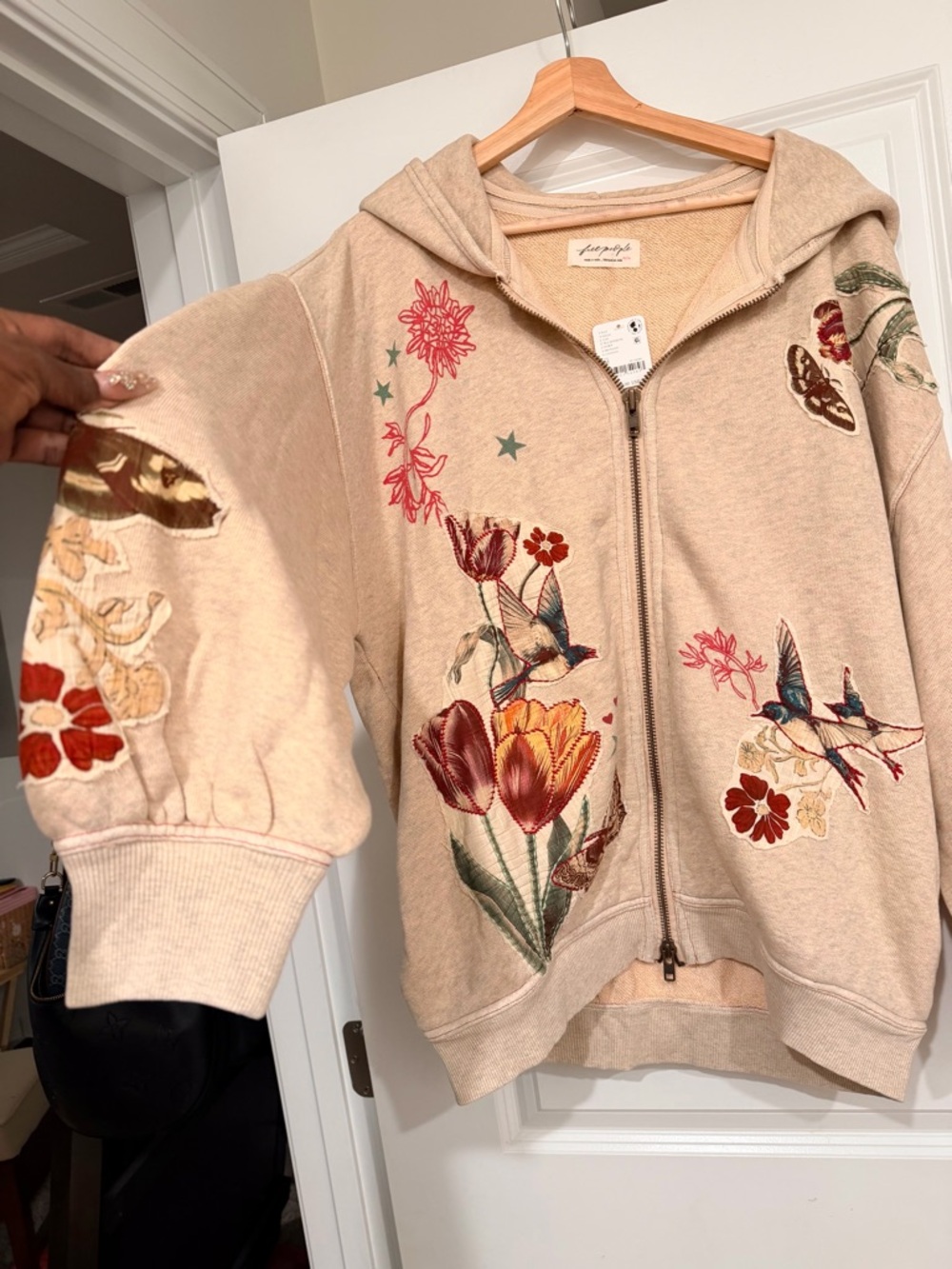 Free People Grandma’s Garden Hoodie 🔥 Size M - Picture 4 of 4